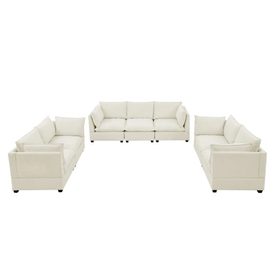Chenille Fabric Upholstered Living Room Furniture Set