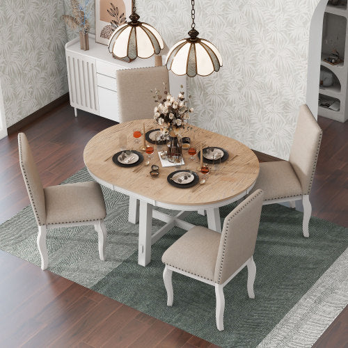 Premium Farmhouse Wooden Dining Table Set