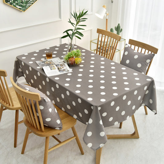 Premium Polka Dot Waterproof Coffee Table Cloth