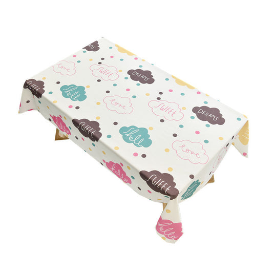 Premium Polka Dot Waterproof Coffee Table Cloth
