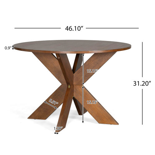 Round Dining Table Modern Farmhouse Kitchen Table