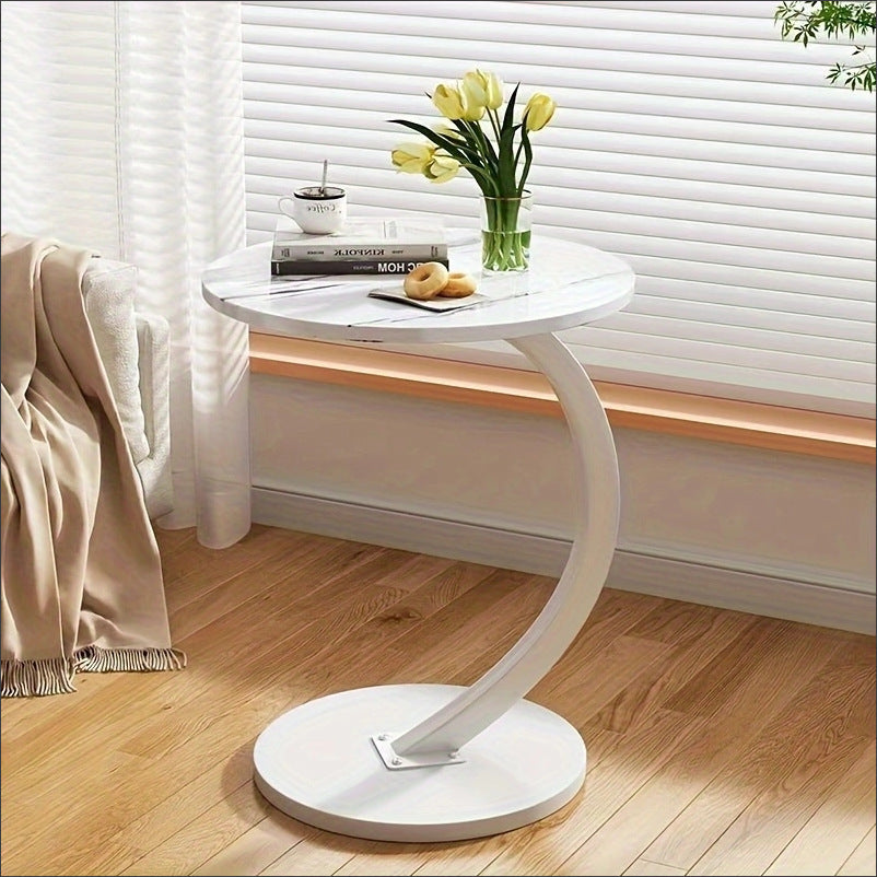 Round Small Coffee Table Living Room Sofa Side Table