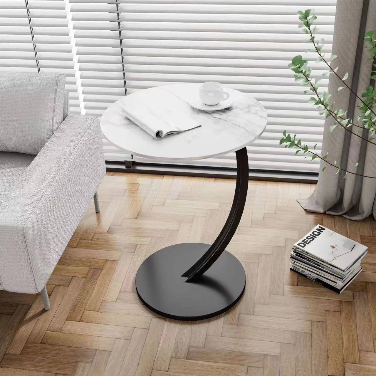 Round Small Coffee Table Living Room Sofa Side Table