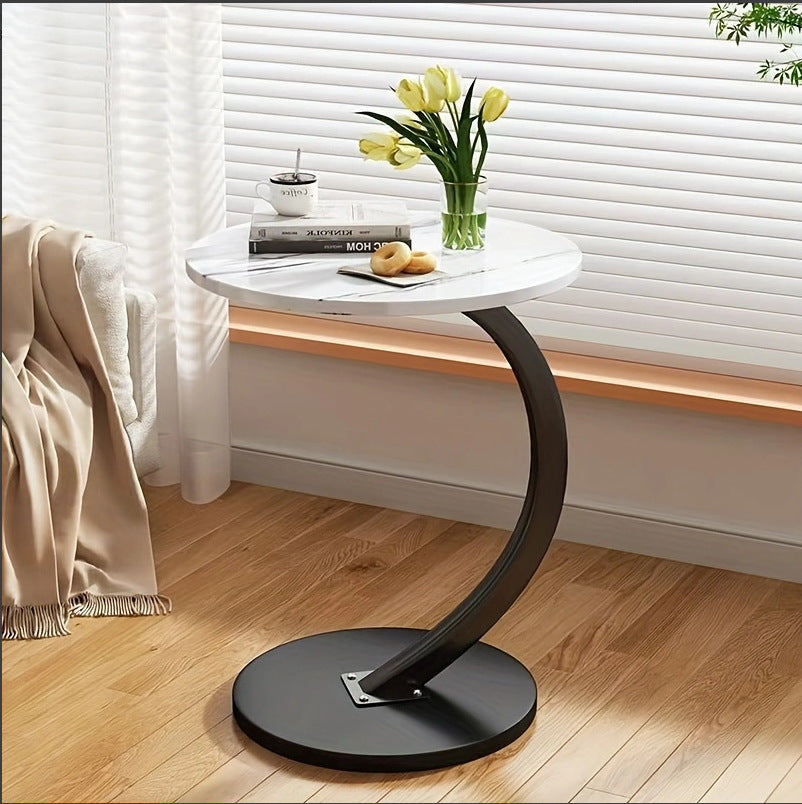 Round Small Coffee Table Living Room Sofa Side Table